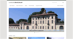 Desktop Screenshot of lombardiabeniculturali.it
